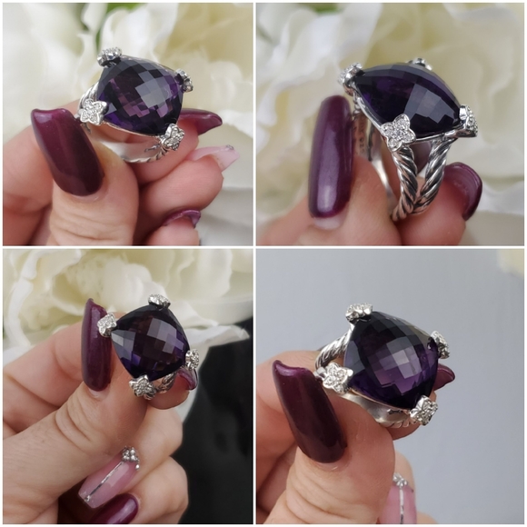 David Yurman Jewelry - 💎NEW ARRIVAL💎DAVID YURMAN AMETHYST DIAMOND RING